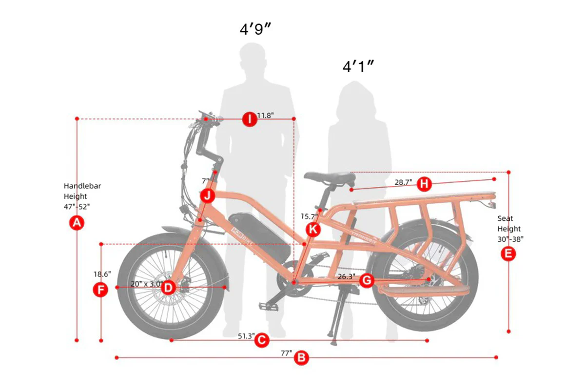 Transer Wagon Long Tail Cargo Ebike - Image 5