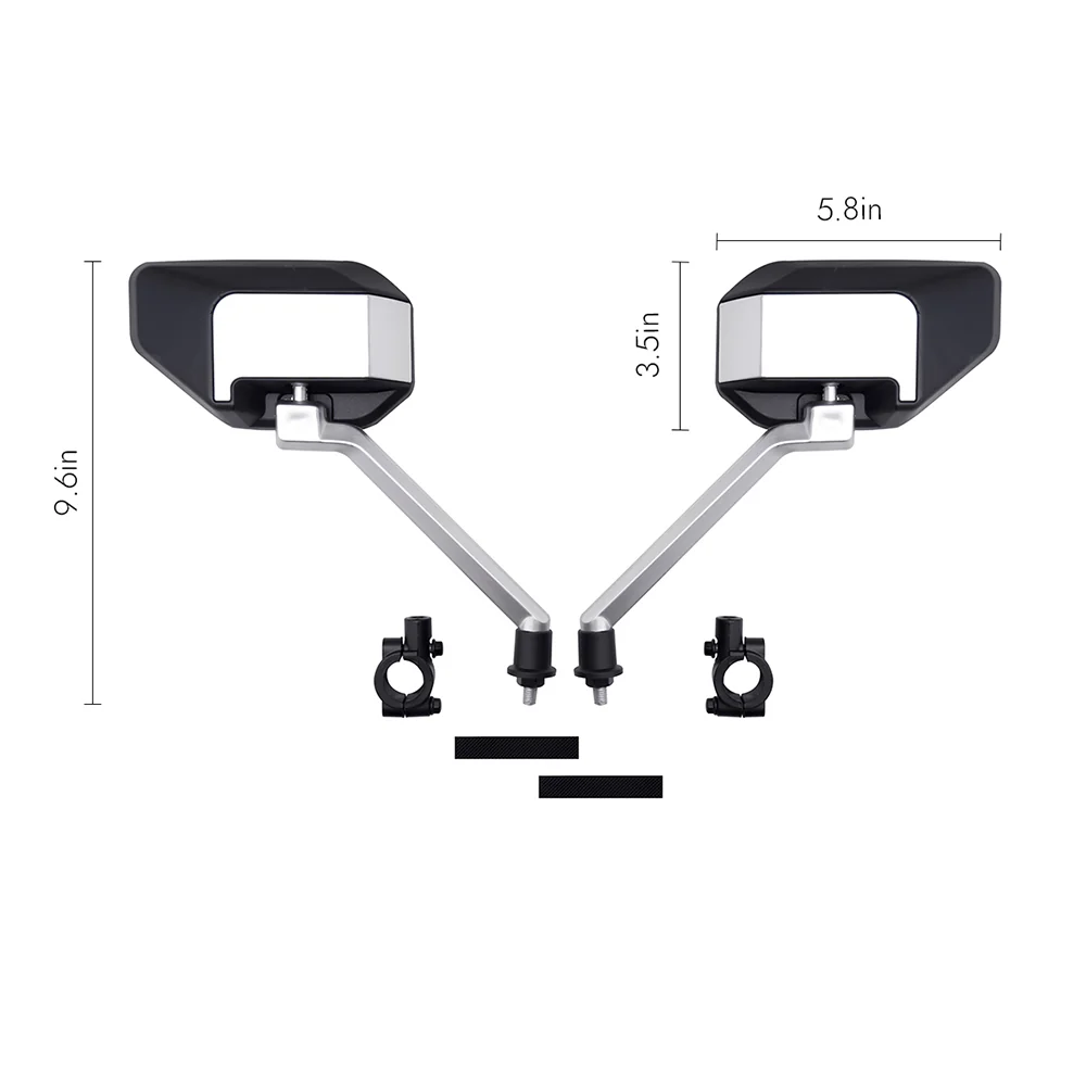 Adjustable Rectangular Rearview Mirrors(pair) - Image 3